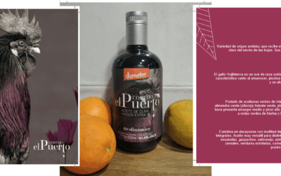 Hojiblanca Organic and Biodynamic EVOO Cortijo el Puerto, Extra Virgin Olive Oil ideal with autumn fruits