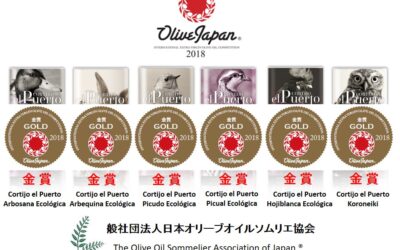 Olive Japan 2018 – 6 Gold medals for our Organic EVOO Cortijo el Puerto!