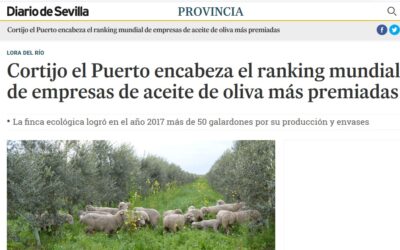 Cortijo el Puerto destacado en prensa por su posicionamiento como sociedad más premiada en el EVOO World Ranking