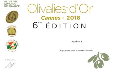 Oro y Plata para Cortijo el Puerto AOVE Ecológico en «Les Olivalies» de Francia