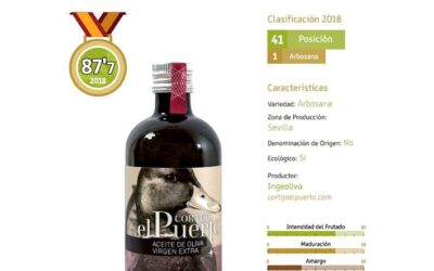 Arbosana AOVE ecológico nº 1  de su variedad en la guía Iber Oleum