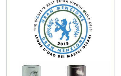 Picudo y Hojiblanca AOVE Ecológico premiadas con dos Gran Menzione en los Leone D´Oro de Italia