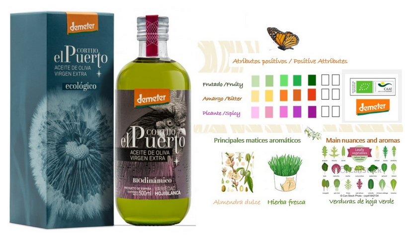 Organic biodynamic EVOO demeter cortijo el puerto Organic biodynamic EVOO demeter cortijo el puerto