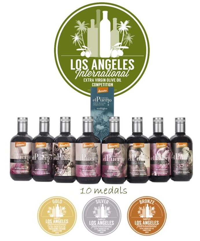 organic biodynamic extra virgin olive oil cortijo el puerto AWARDS lOS ANGELES